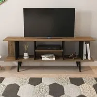Akya TV Unit - Walnut, Black
