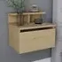 Alice Floating Bedside Table with Drawer - Oak