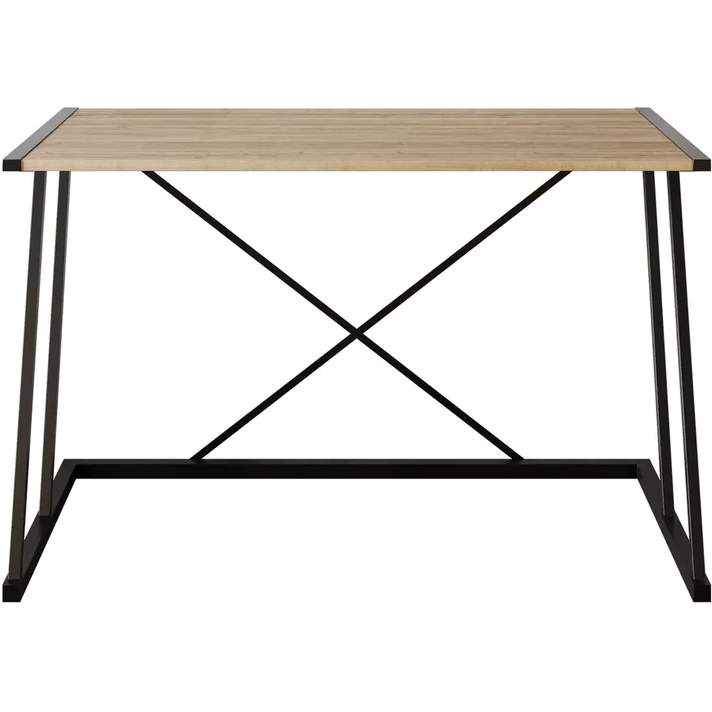 Anemon Computer Desk - Walnut, Black