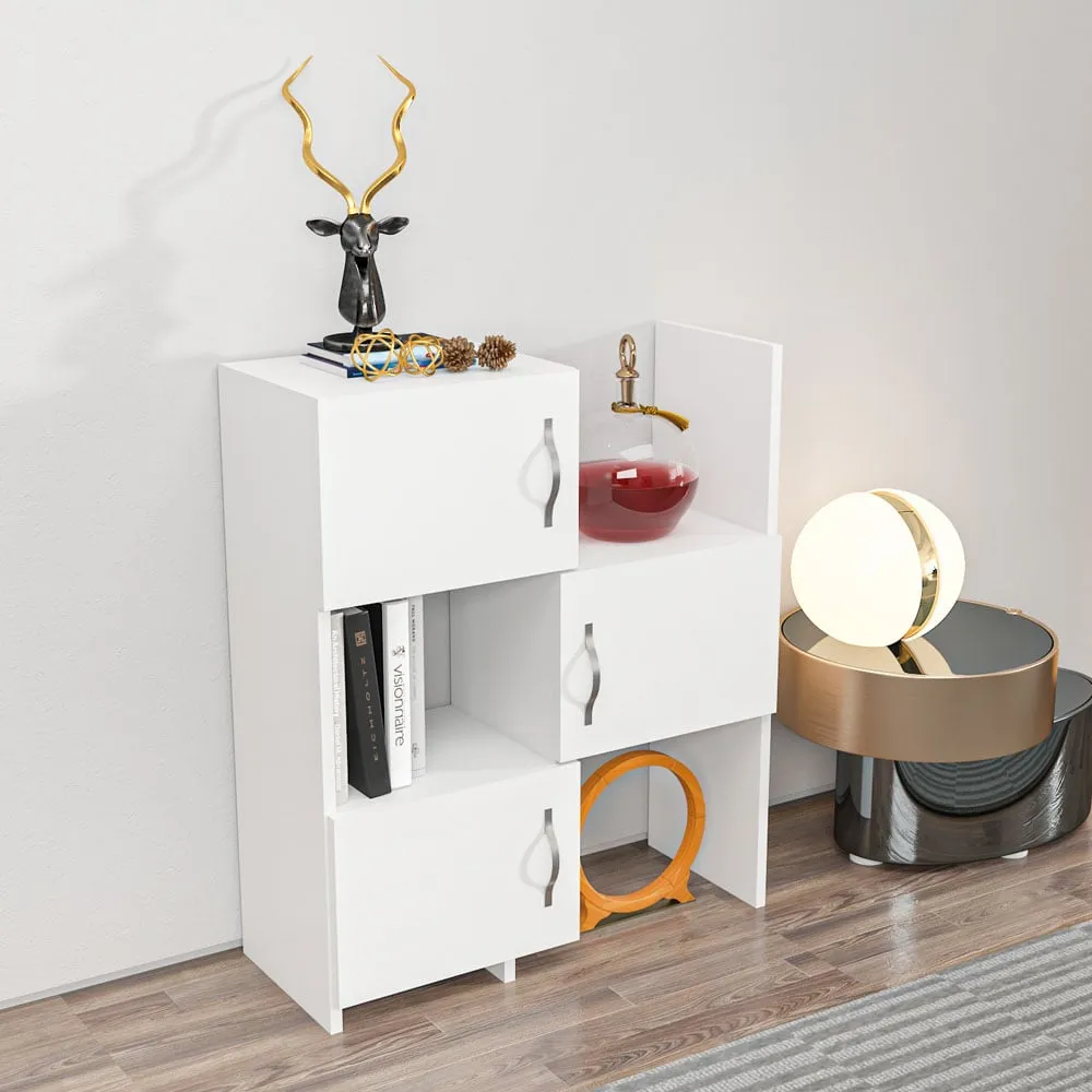 Anna 3 Door Multipurpose Cabinet - White