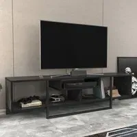 Asal 3 Shelf TV Unit - Bendire, Black