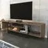 Asal 3 Shelf TV Unit - Walnut, Black