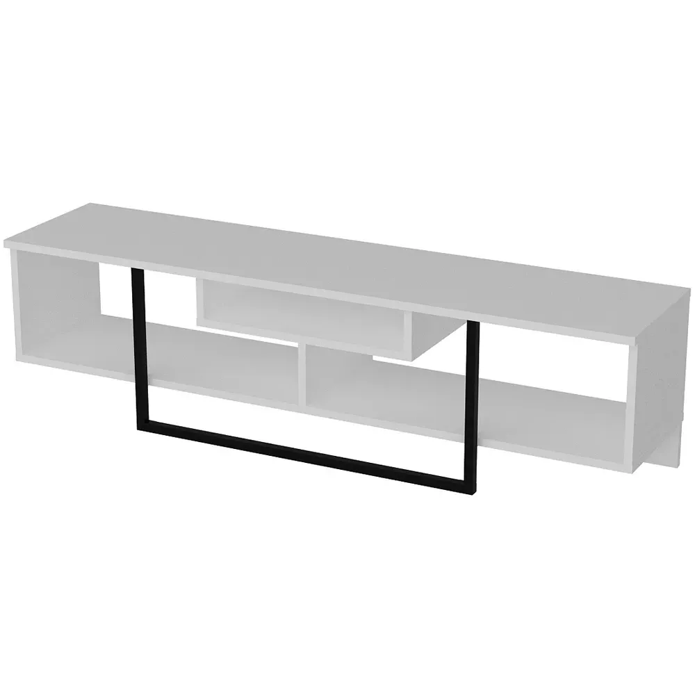 Asal 3 Shelf TV Unit - White, Black