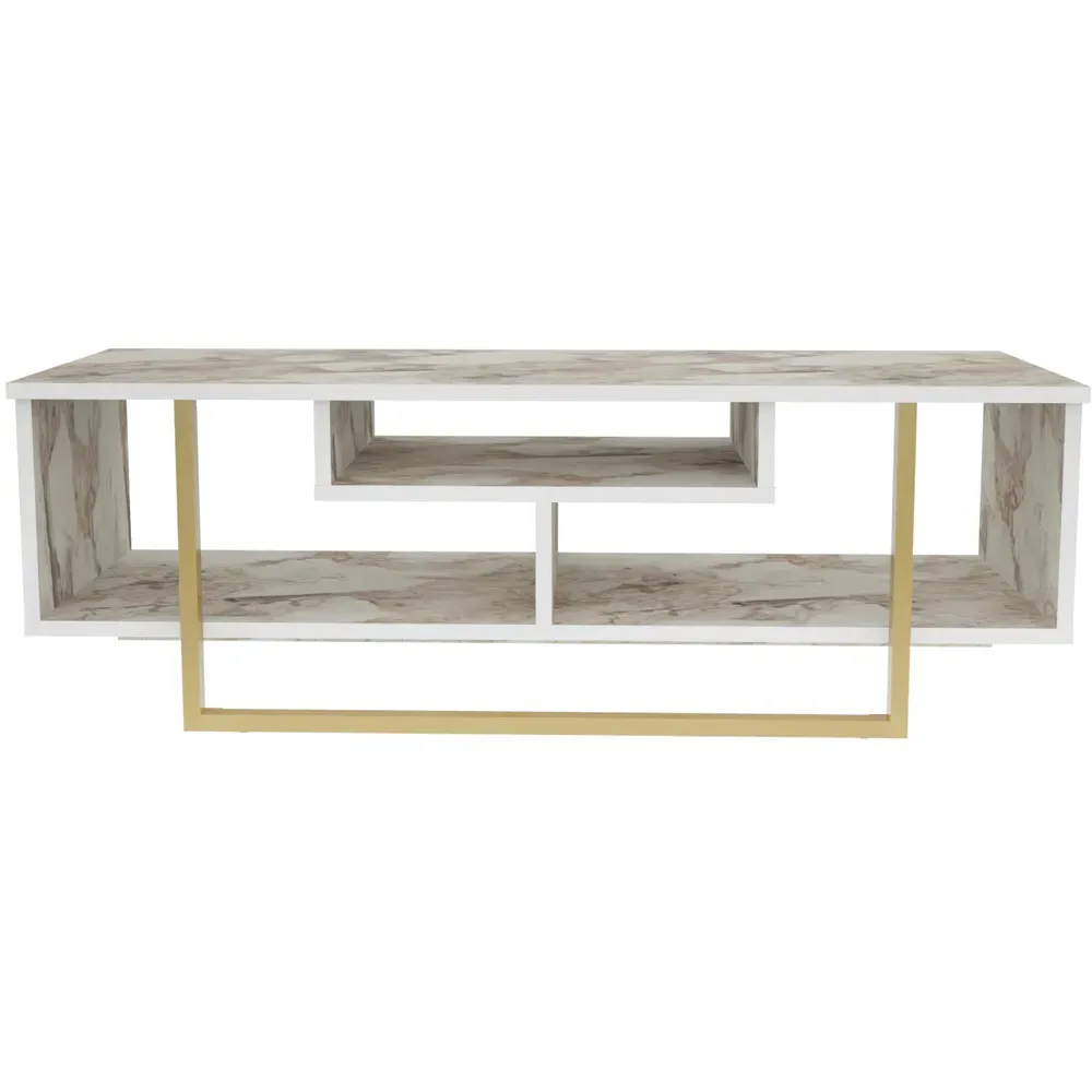 Asal Ephesus Wide TV Unit - Gold
