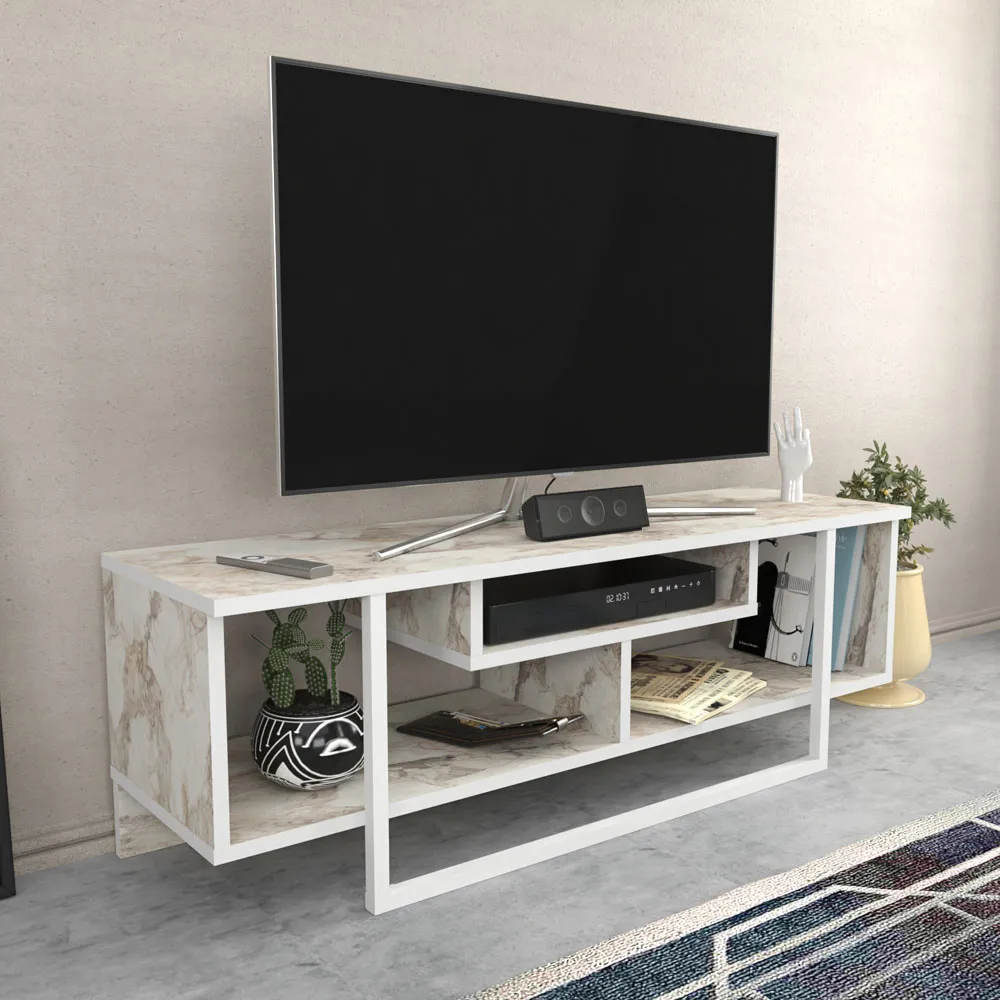 Asal Ephesus Wide TV Unit - White
