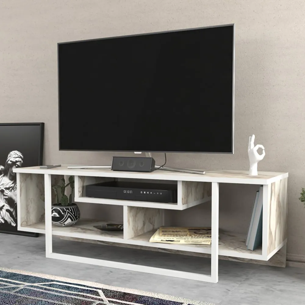 Asal Ephesus Wide TV Unit - White
