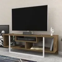 Asal Wide TV Unit - Oak, White
