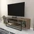 Asal Wide TV Unit - Walnut, Black