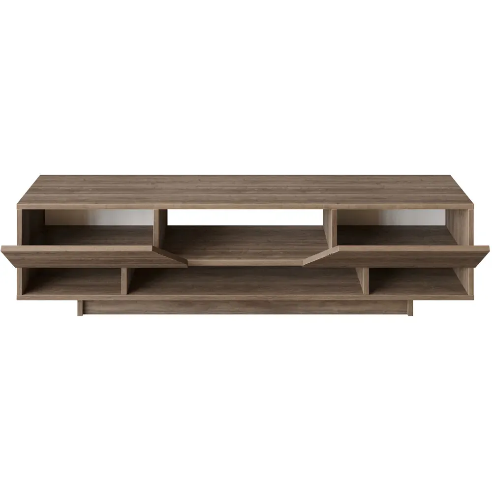 Aspatria TV Unit with Drop-Down Doors - Walnut