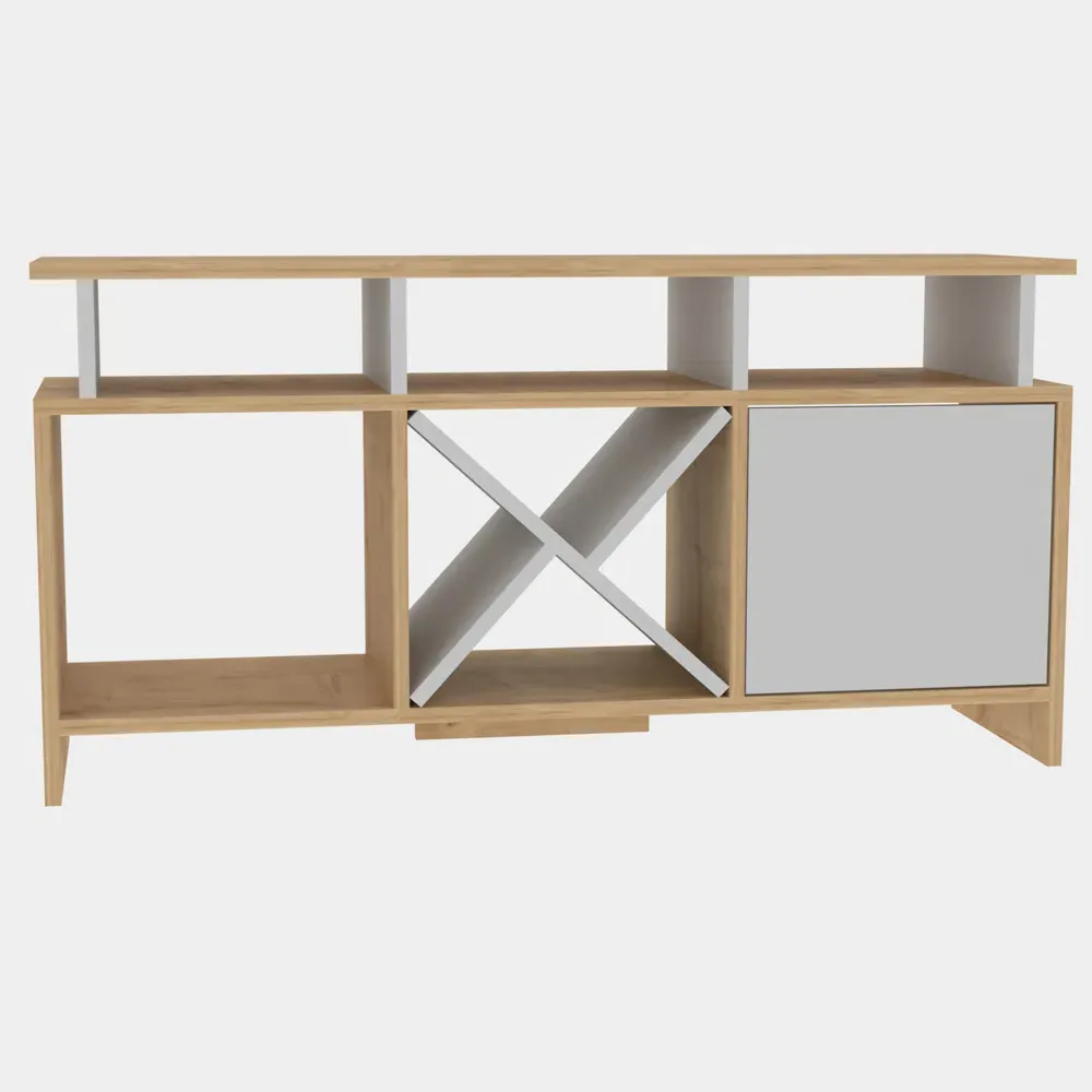 Auburn Single Door TV Unit with Storage - Sapphire Oak