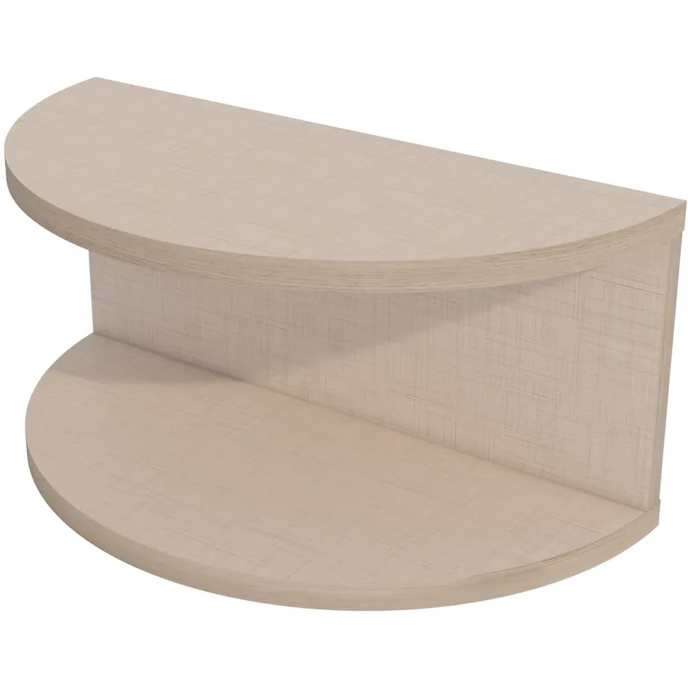 Bella Single Shelf Floating Bedside Table - Cream