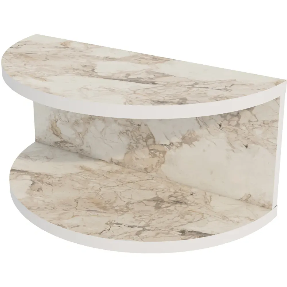 Bella Single Shelf Floating Bedside Table - Grey