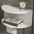 Bella Single Shelf Floating Bedside Table - White