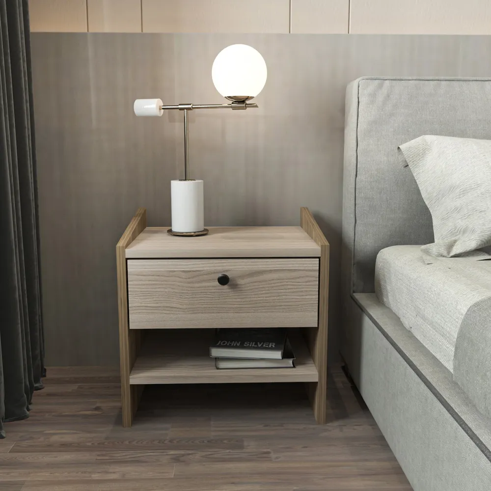 Berlin Single Drawer Bedside Table - Cordoba