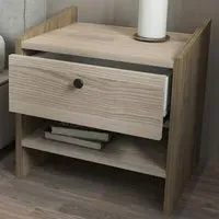 Berlin Single Drawer Bedside Table - Cordoba