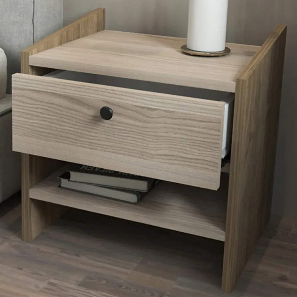 Berlin Single Drawer Bedside Table - Cordoba image