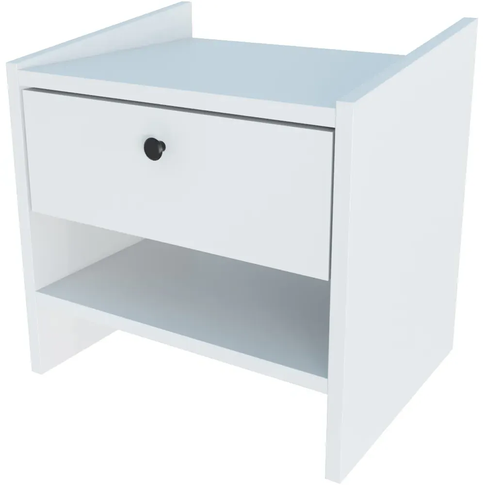 Berlin Single Drawer Bedside Table - Hazeran