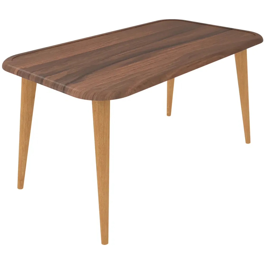 Bohemia Coffee Table with Storage - Black, Walnut