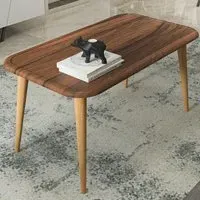 Bohemia Coffee Table with Storage - Black, Walnut