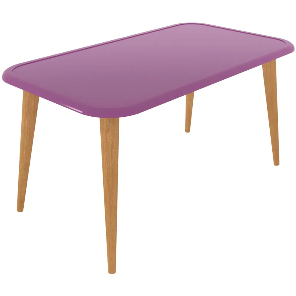 Bohemia Coffee Table with Storage - Pink, Walnut