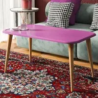 Bohemia Coffee Table with Storage - Pink, Walnut