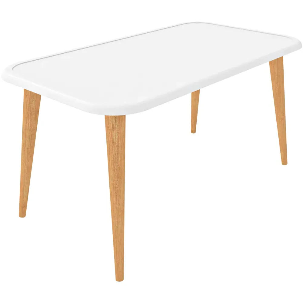 Bohemia Coffee Table with Storage - White, Walnut