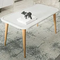 Bohemia Coffee Table with Storage - White, Walnut