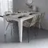 Bud 4-Seater Dining Set - White, Marble Effect