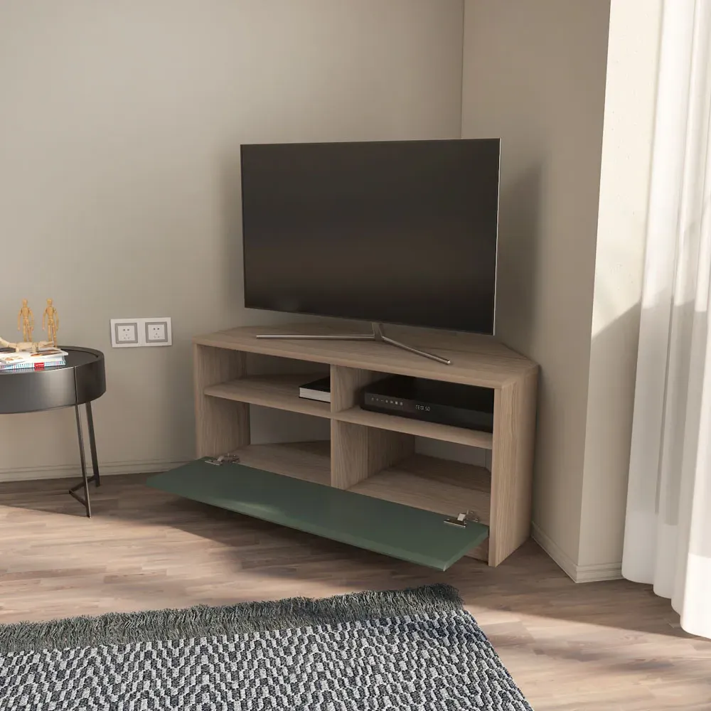 Comero Corner TV Unit with Storage - Cordoba, Silva