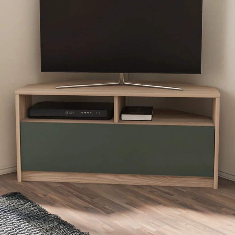 Comero Corner TV Unit with Storage - Cordoba, Silva image