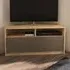 Comero Corner TV Unit with Storage - Sapphire, Oak