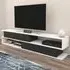 Cortez 2 Shelf TV Unit with Storage - White, Melamine