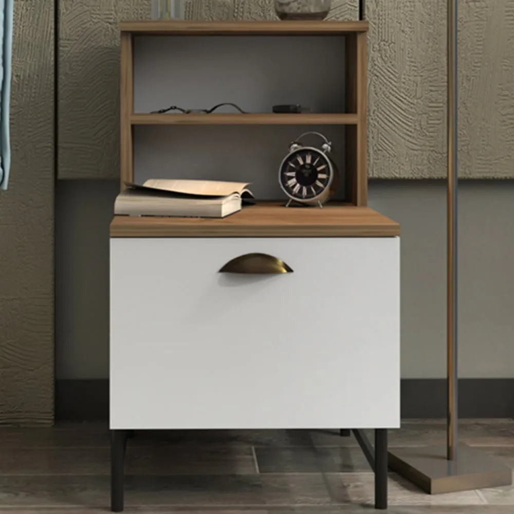 Cressi Nightstand Bedside Table - Multi, Metal