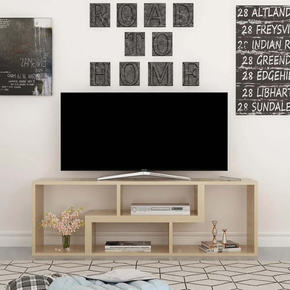 Cubicco Adjustable TV Unit - Oak