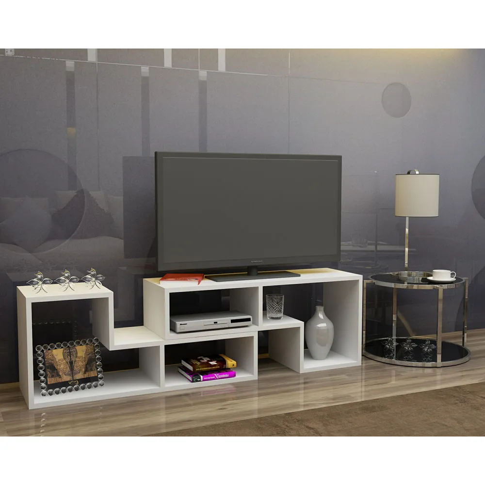 Cubicco Adjustable TV Unit - White