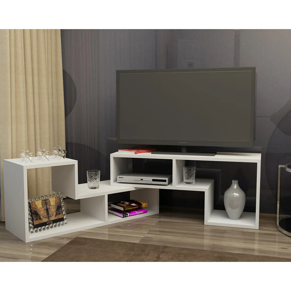 Cubicco Adjustable TV Unit - White