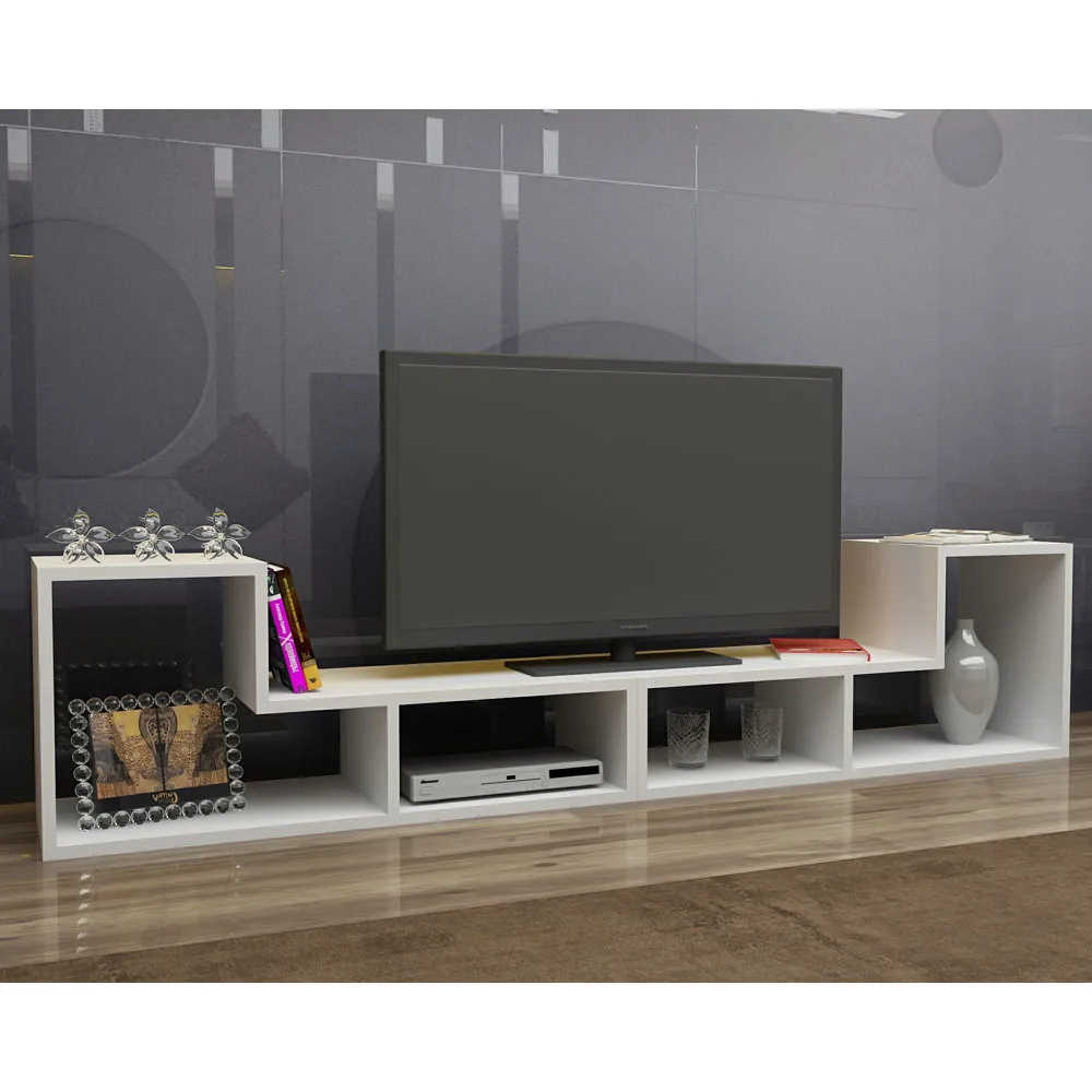 Cubicco Adjustable TV Unit - White