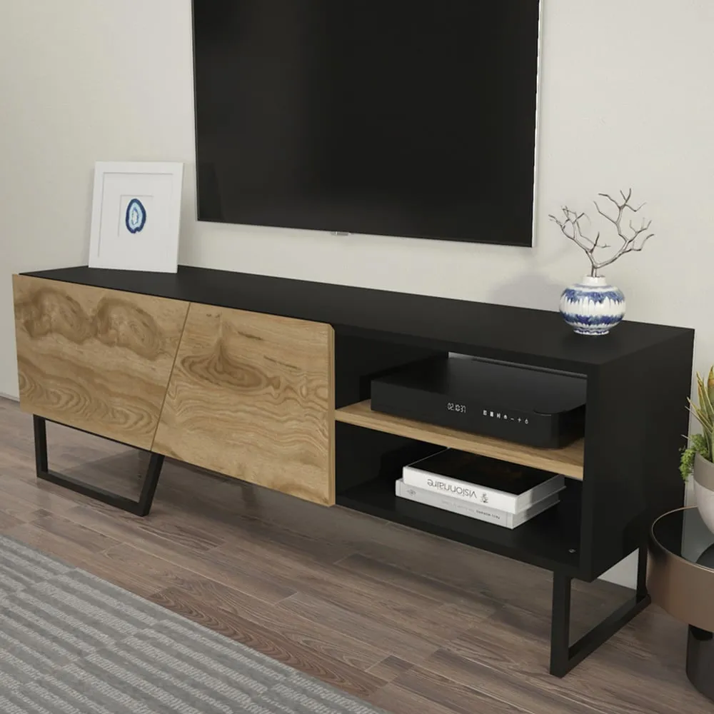 Denasse TV Unit with Storage - Multi, Marble Effect