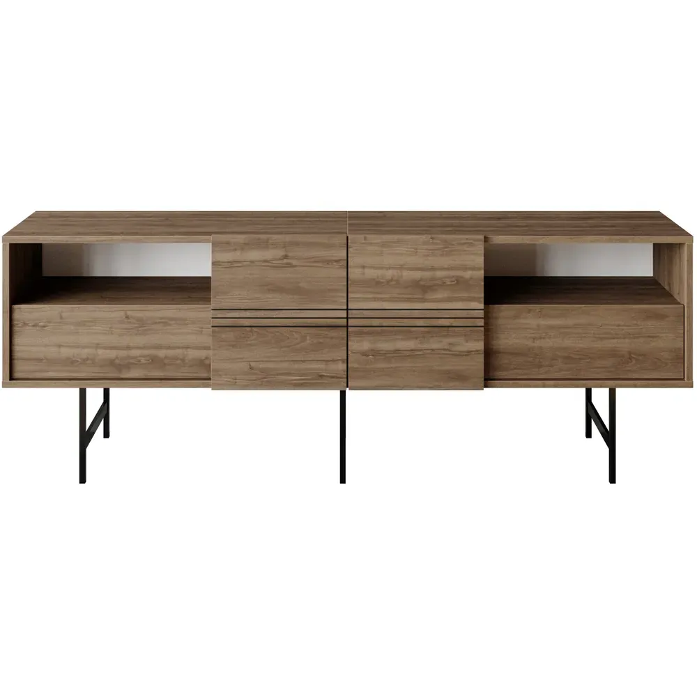 Derin TV Unit - Walnut, Black