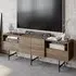 Derin TV Unit - Walnut, Black