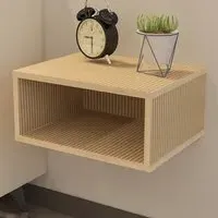 Dora Single Shelf Floating Bedside Table - Yellow