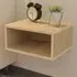 Dora Single Shelf Floating Bedside Table - Yellow