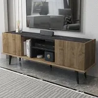 Ecuador 2 Door TV Unit with Storage - Walnut