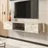 Elia 2 Door Floating TV Unit with Wall Shelf - Ephesus, Bendire