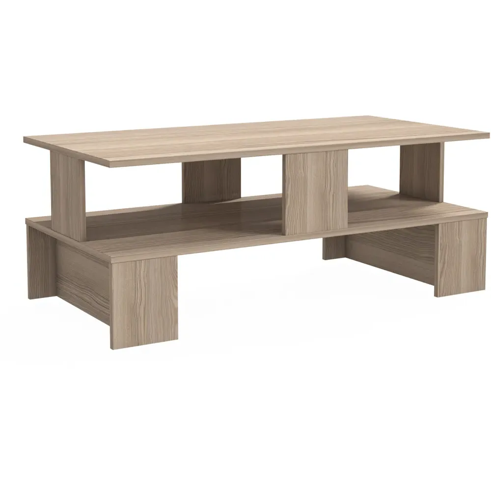 Evans Single Shelf Coffee Table - Grey