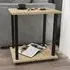 Gurnee Side Table - Black and Oak