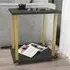Gurnee Side Table - Gold, Anthracite