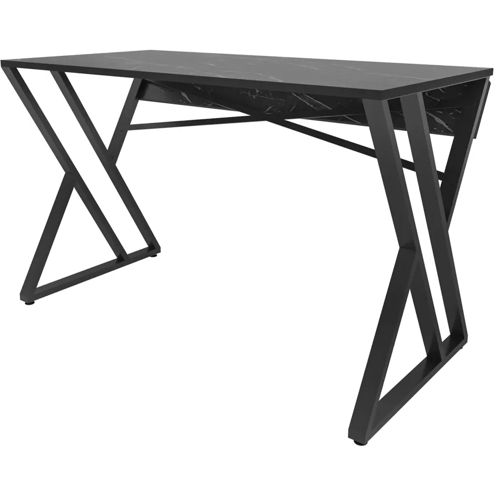 Gyza Computer Desk - Black Marble Effect