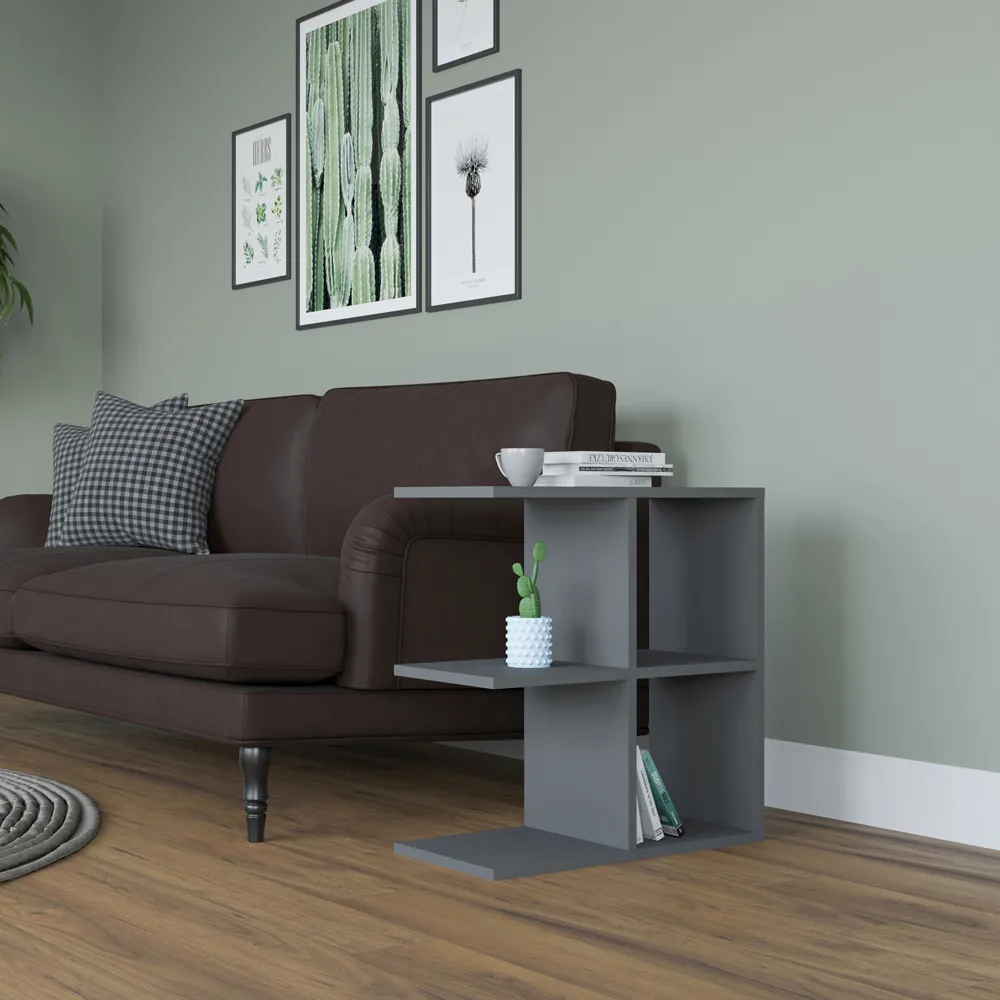 Hamlet 4 Shelf Side Table - Black