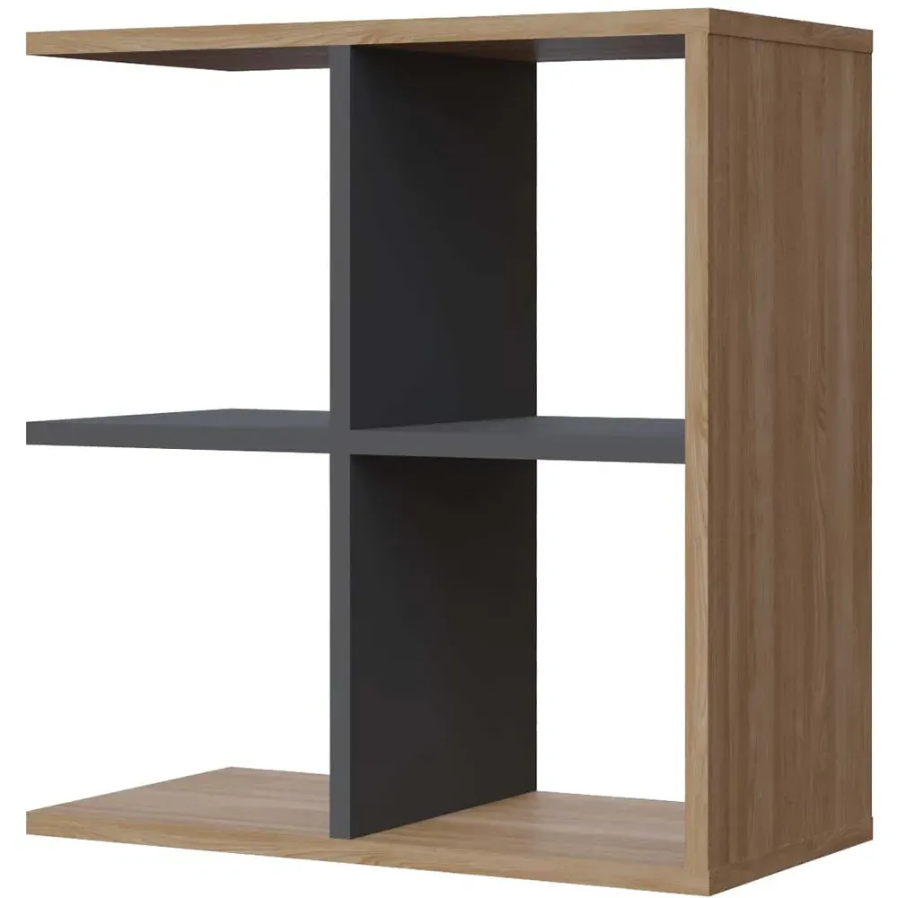 Hamlet 4 Shelf Side Table - Oak, Anthracite